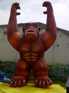 25 feet tall Kong-gorilla advertising inflatable